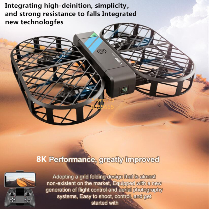 Drone App Rc Fpv - 8K HD カメラ 360 ° 保護オプティカルフローローカリゼーション