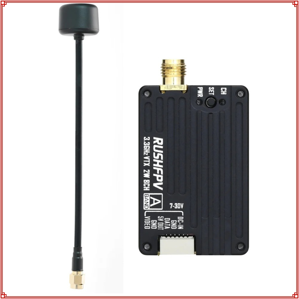 Drone Rc Receiver And Transmitter - 2026年新型 RUSHFPV 3.3G 2W VTX送信機 FPV送信機受信機