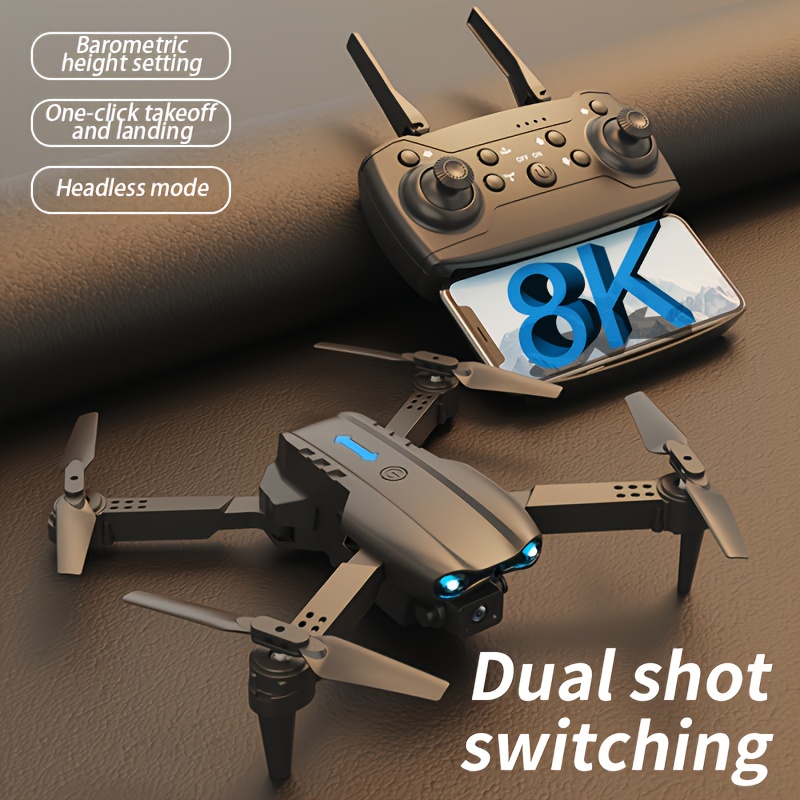 Drone Rc E99 - E99 折りたたみ式 RC ドローン、デュアル 8K カメラ付き、初心者や大人に最適、USB