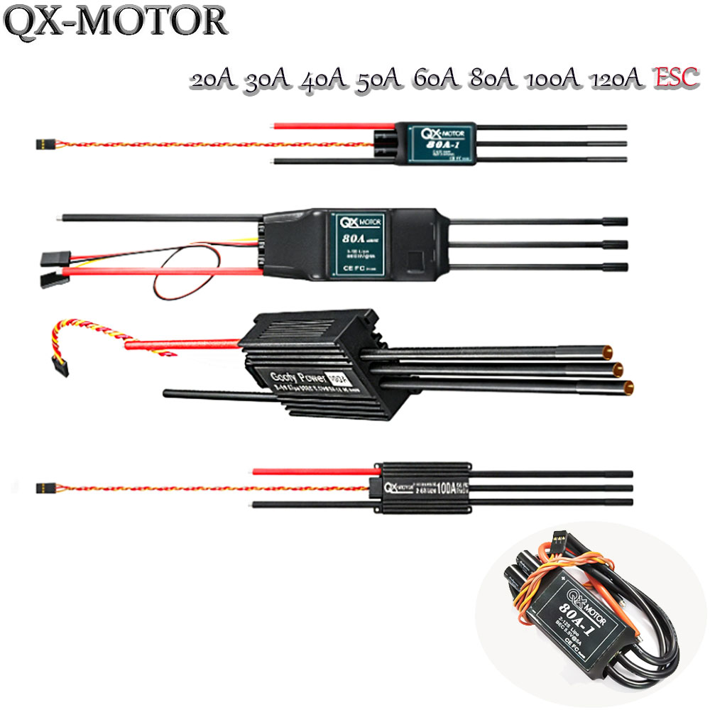 Drone Kf Rc - 20A-120A ブラシレス ESC スピードコントローラー QX-MOTOR EDF