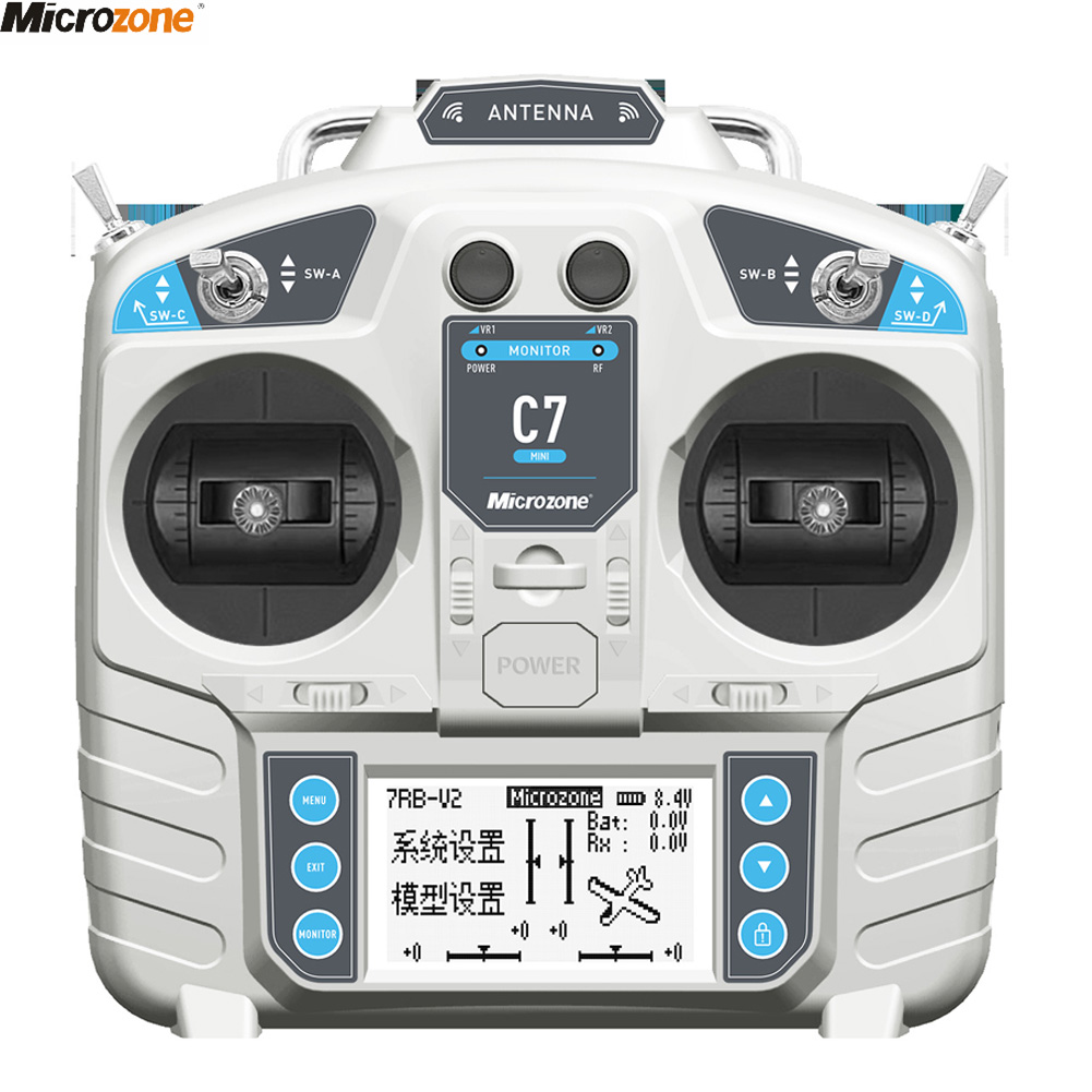 Drone Rc Receiver And Transmitter - MicroZone MC7コントローラー C7 MINI送信機 2.4G MC8RE受信機付き無線システム