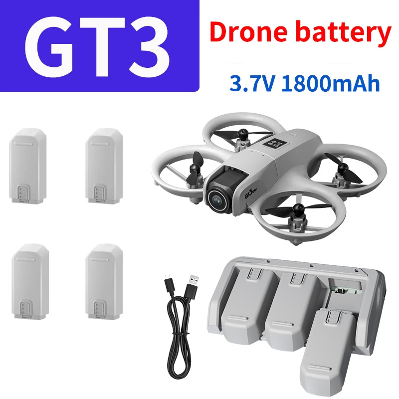Drone Gt3 Rc - GT3 ミニドローンバッテリー充電器オリジナル 3.7V 1800mAh バッテリー GT3/GT3