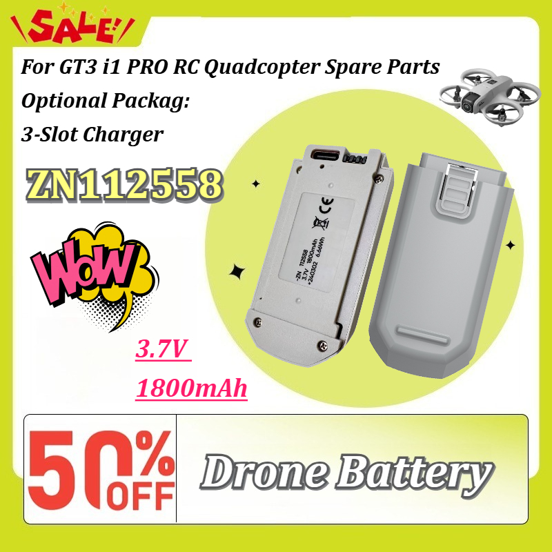 Drone Gt3 Rc - 新しい 1-6 個 ZN112558 3.7V 1800mAh