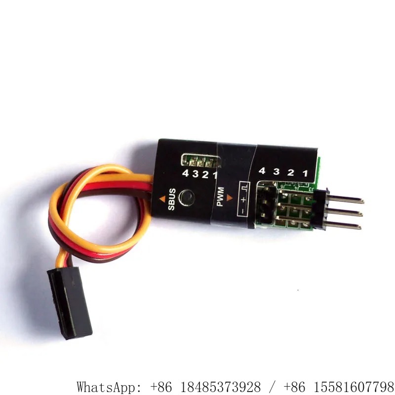 Frsky Receiver Module - 4チャンネルS.BUSからPWM信号デコーダーモジュールへ、SBUSレシーバーと互換性があり、RCドローン固定翼飛行機モデルアクセサリー用
