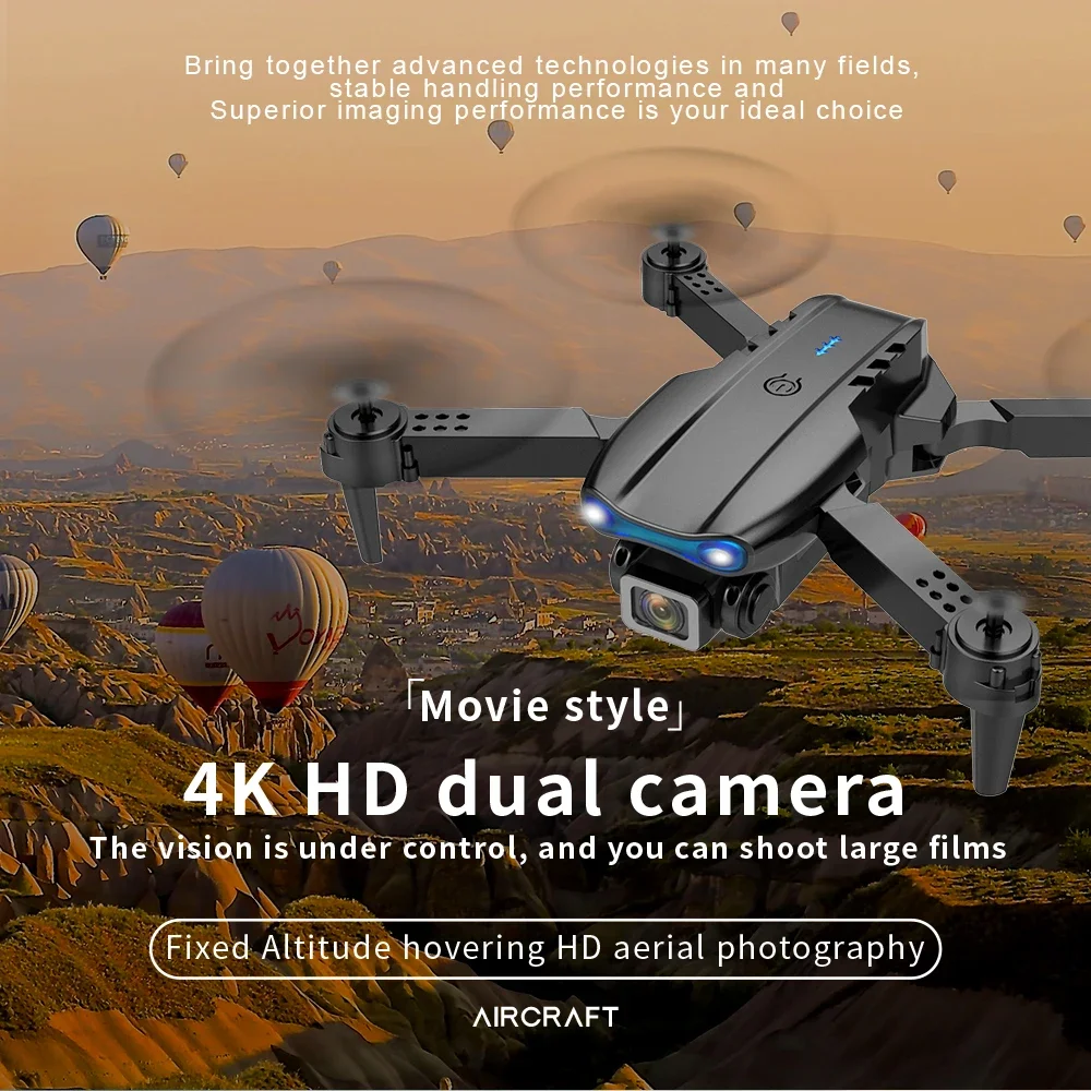 Drone Rc E99 - 2026 GISAEV E99 K3 Proミニドローン 4Kデュアルカメラ