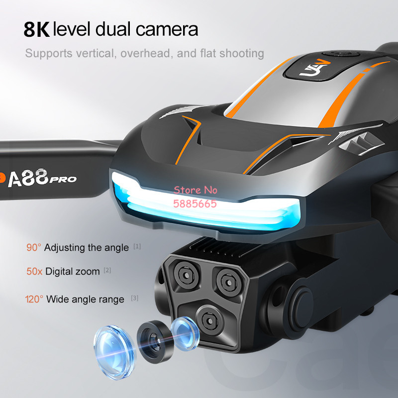 8K航空写真撮影 オプティカルフローポジショニング FPV  - Drone Rc Folding のレビューと価格