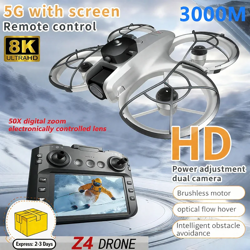 新型MINI Z4ドローン 4KプロフェッショナルWIFI  - Drone Rc Ufo のレビューと価格