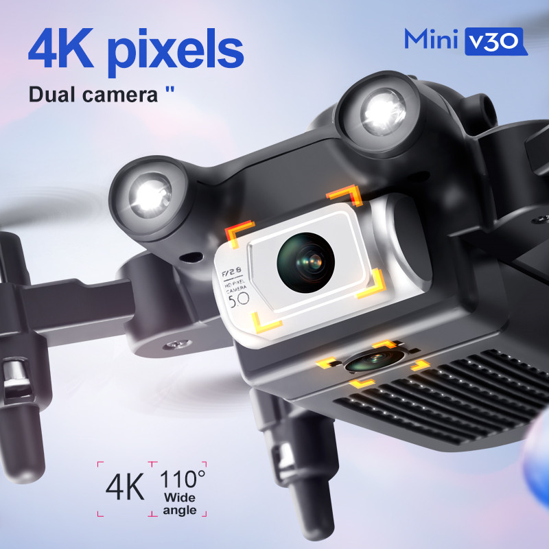 ミニ V30 WiFi FPV ドローン 4K HD デュア - Drone App Rc Fpv のレビューと価格
