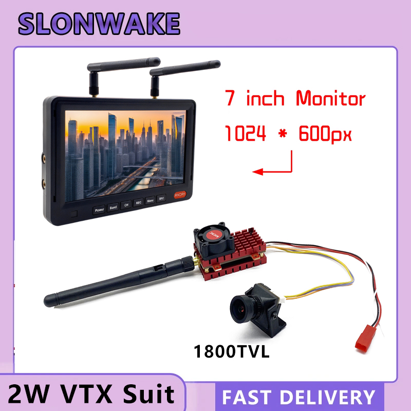 SLONWAKE 5.8G 2W VTX FPV 1800T - Drone Ae Rc のレビューと価格