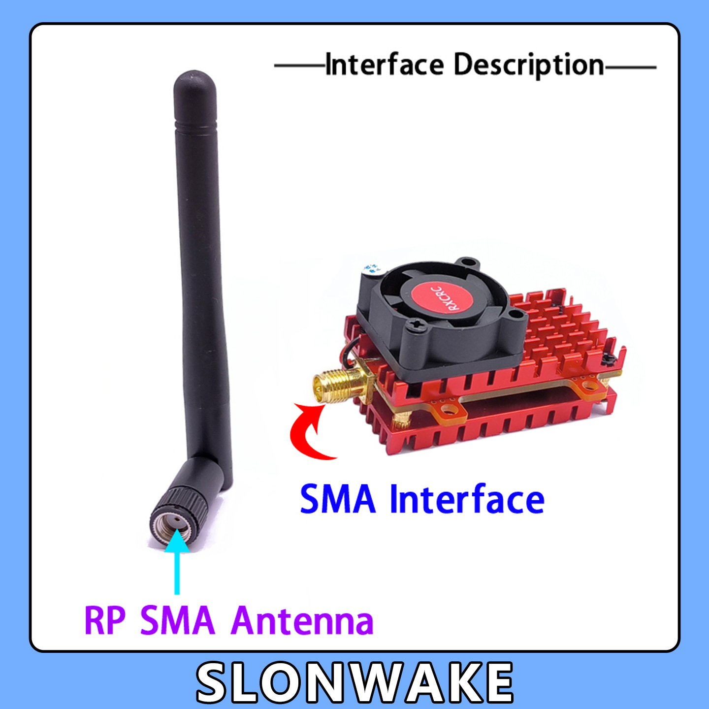 SLONWAKE 5.8G 2W VTX FPV 1800T - Drone Ae Rc のレビューと価格