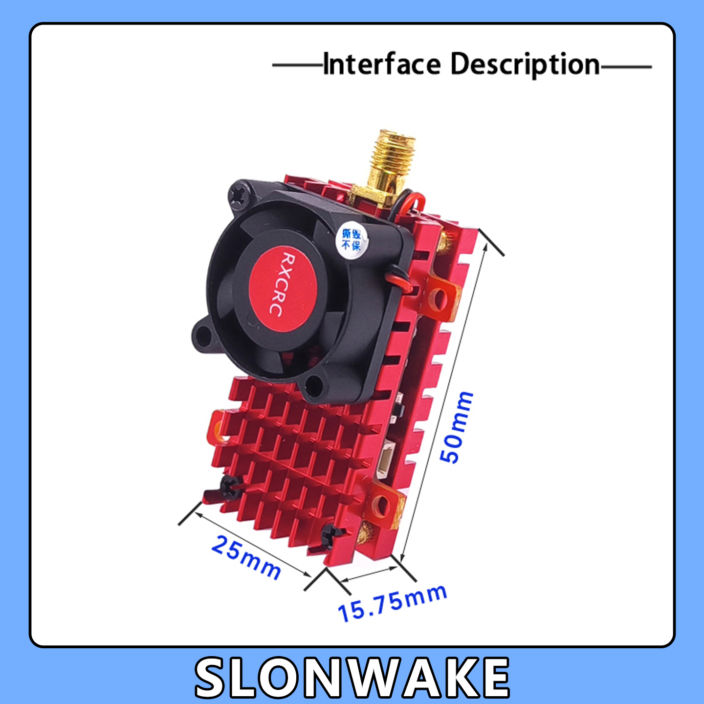 SLONWAKE 5.8G 2W VTX FPV 1800T - Drone Ae Rc のレビューと価格
