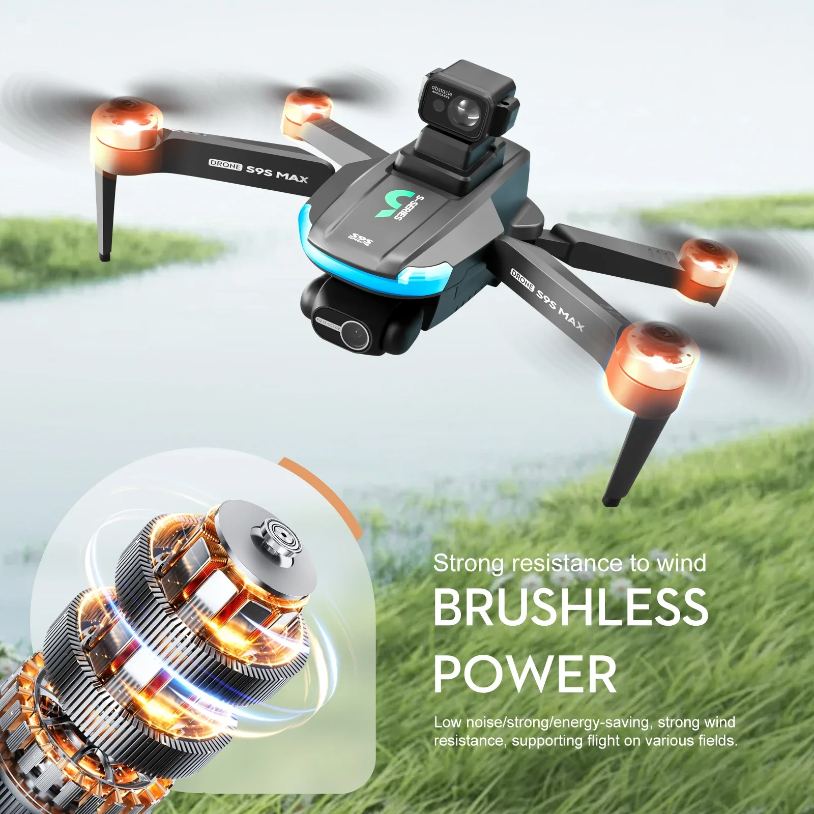新しい S9S MAX ミニドローン 4K 2 軸 PTZ  - Drone App Rc Fpv のレビューと価格