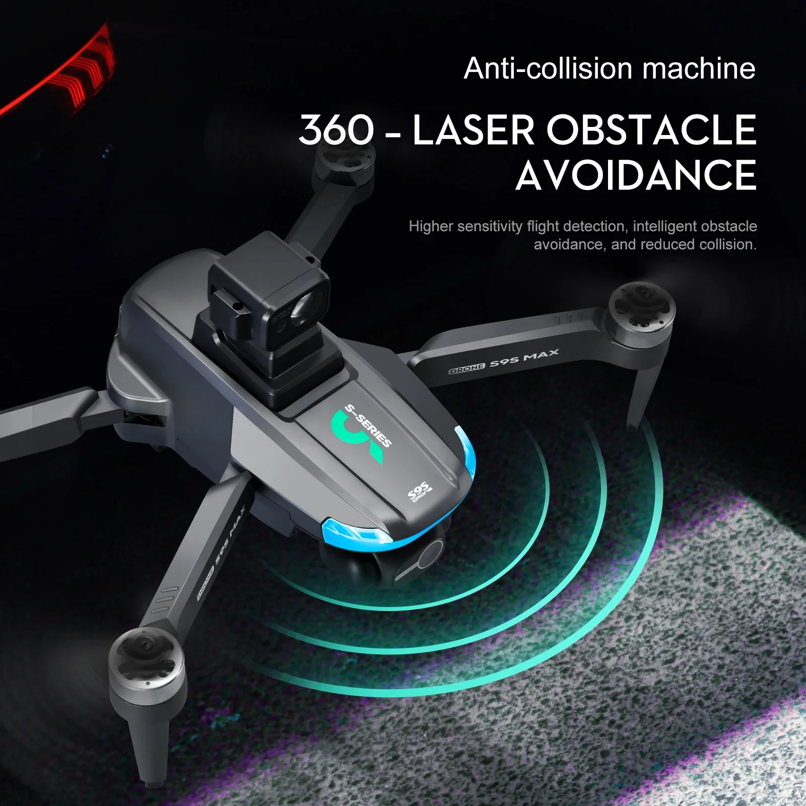 新しい S9S MAX ミニドローン 4K 2 軸 PTZ  - Drone App Rc Fpv のレビューと価格