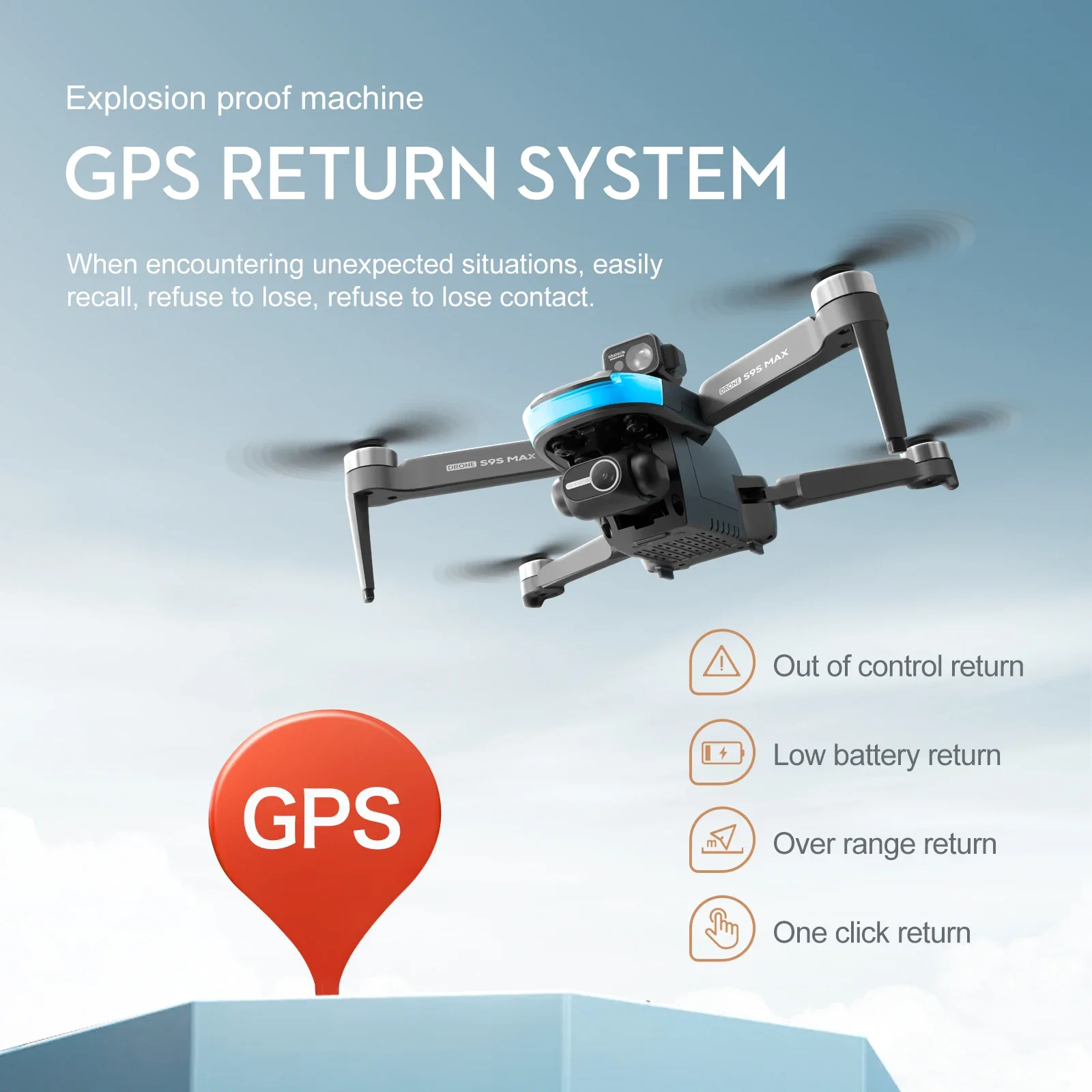 新しい S9S MAX ミニドローン 4K 2 軸 PTZ  - Drone App Rc Fpv のレビューと価格