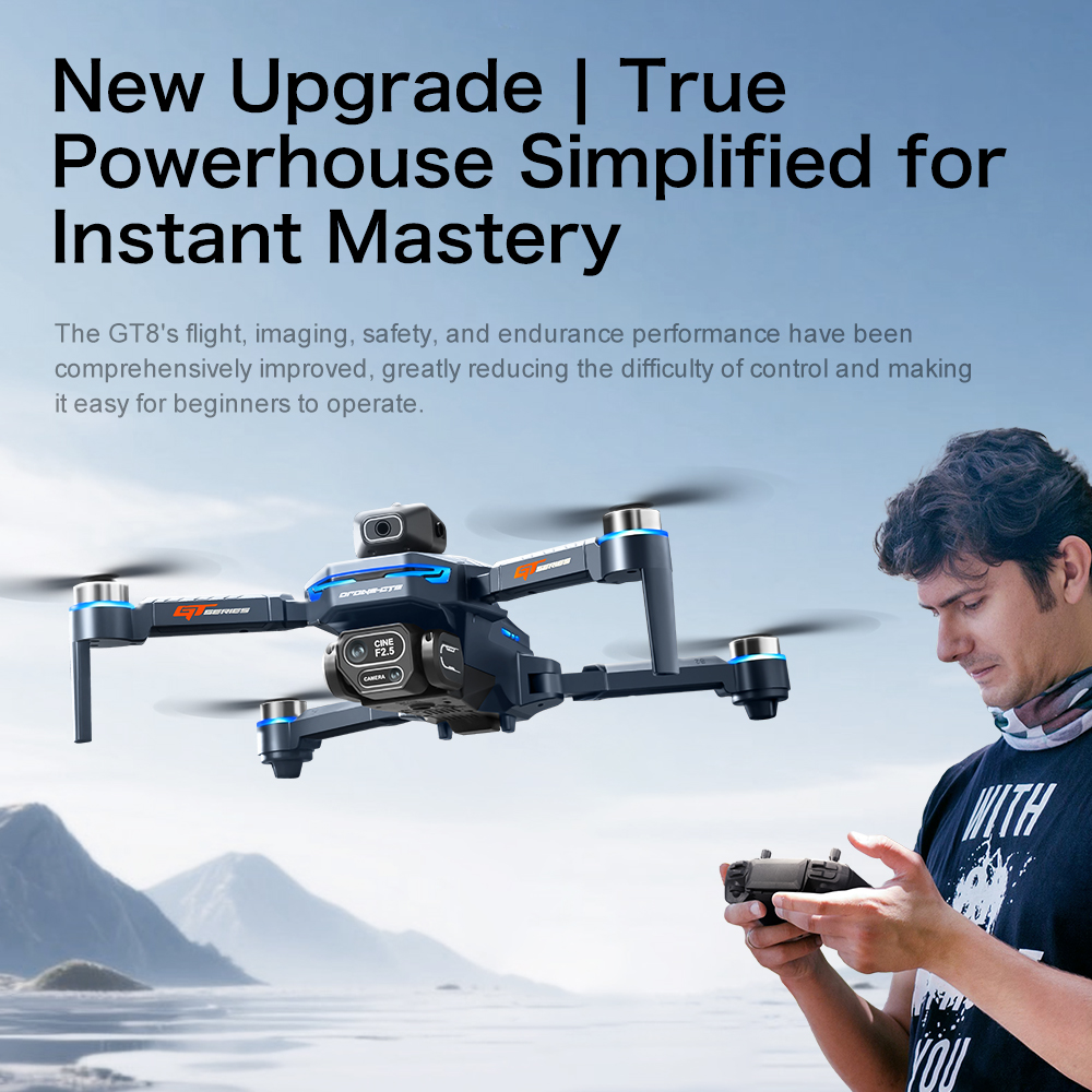 オリジナルGT8ドローン 8Kプロフェッショナルデュアルカメ - Drone Rc Folding のレビューと価格