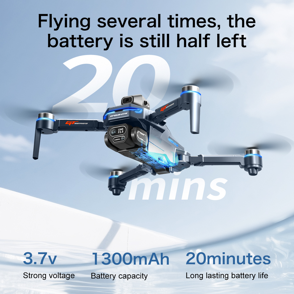 オリジナルGT8ドローン 8Kプロフェッショナルデュアルカメ - Drone Rc Folding のレビューと価格