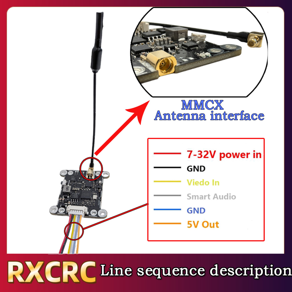 RXCRC 5.8G モジュール 48CH 1.6W VTX - Drone Rc Receiver And Transmitter のレビューと価格