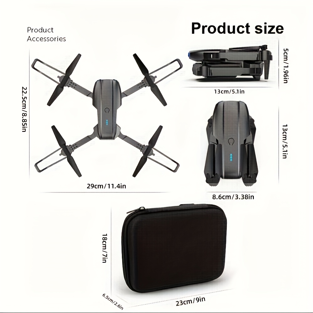 E99 折りたたみ式 RC ドローン、デュアル 8K カメラ - Drone Rc E99 のレビューと価格