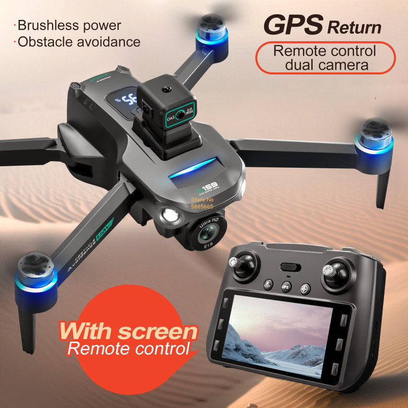 リモコン付きクワッドコプタードローン,障害物回避,LEDスク - Drone App Rc Fpv のレビューと価格