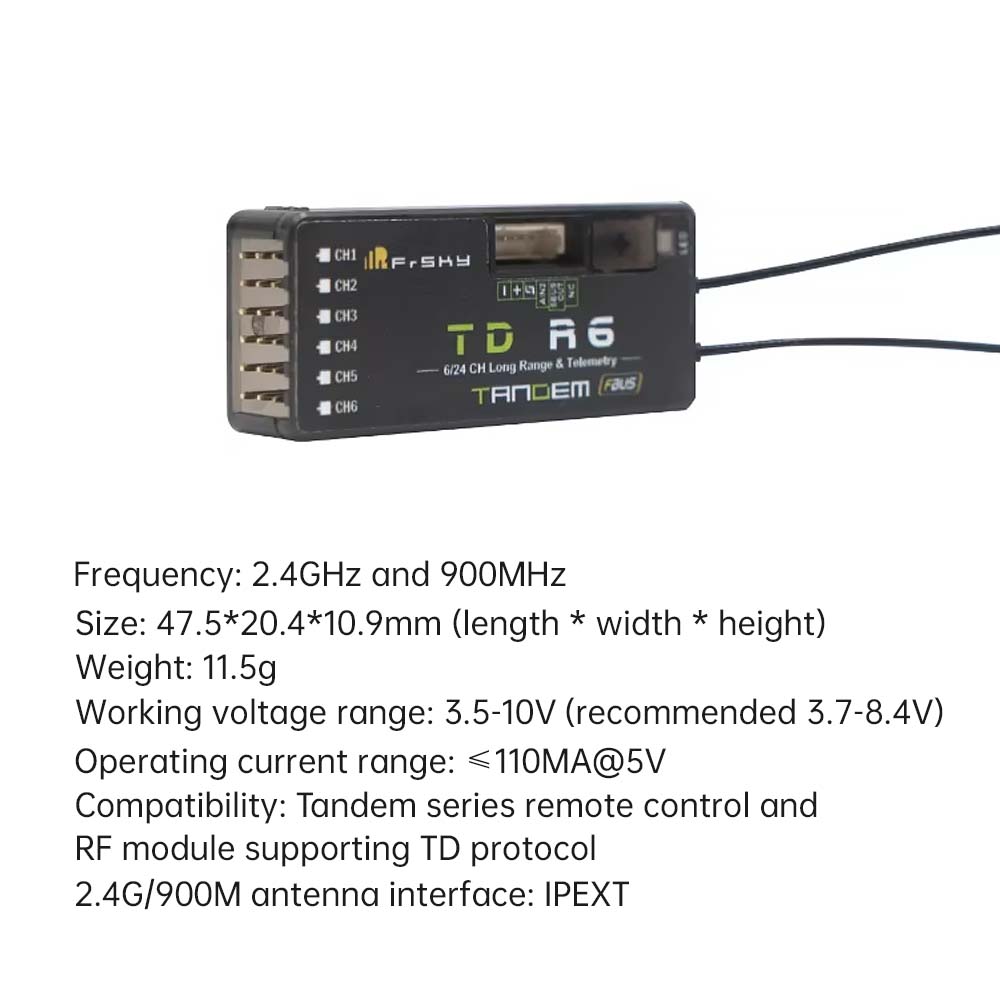 FrSky TD R6 レシーバー 2.4G 900M タン - Frsky Receiver Module のレビューと価格
