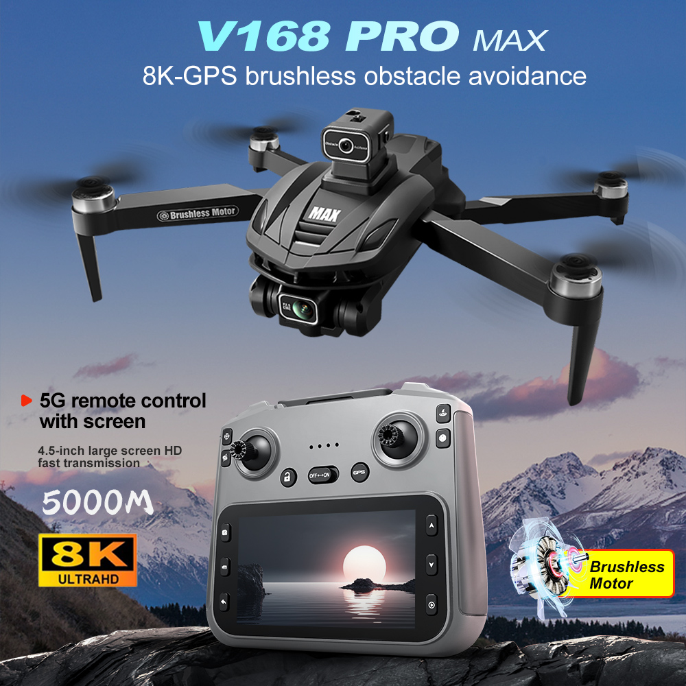 V168 PRO Max GPS ドローン 8K プロフェッ - Drone App Rc Fpv のレビューと価格