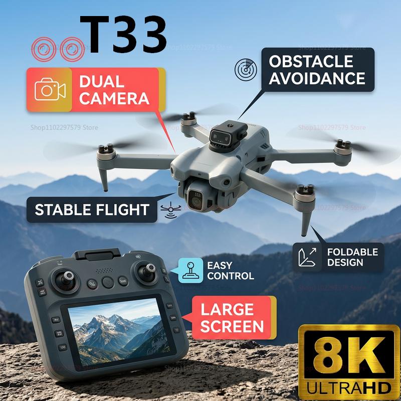 2026年新型T33 RCドローン 8Kカメラ 4点5インチ - Drone Rc Folding のレビューと価格
