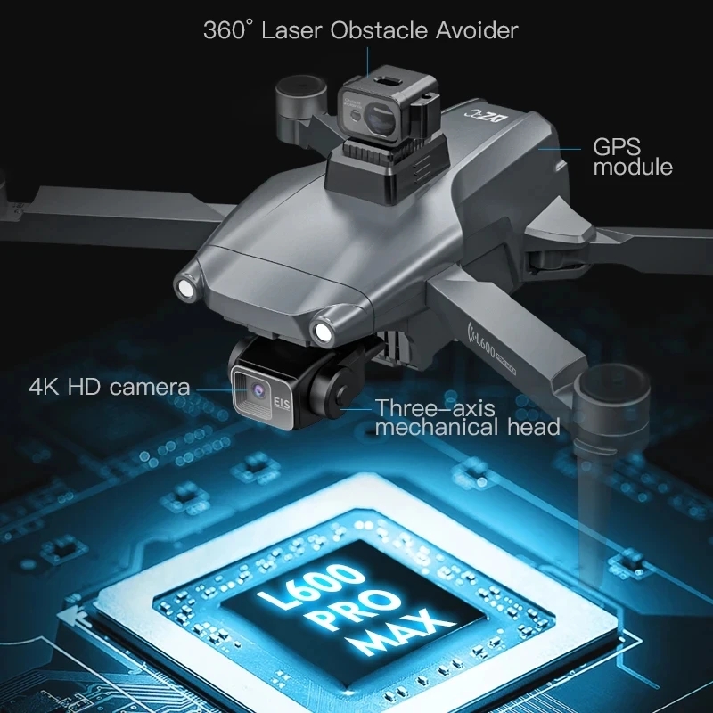 L600 プロマックス GPS ドローンプロフェッショナル  - Drone Ae Rc のレビューと価格