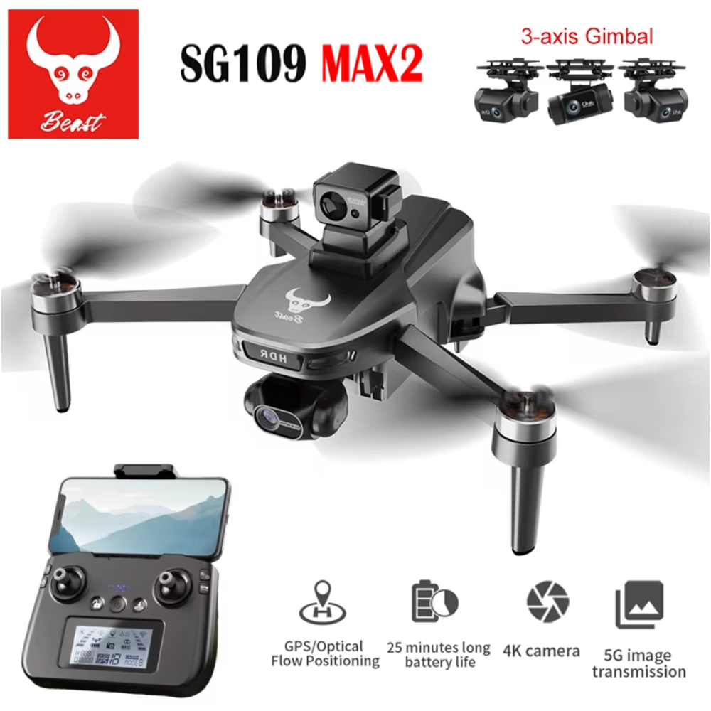 プロフェッショナルドローンsg109max2 fpv,8kカ - Drone App Rc Fpv のレビューと価格