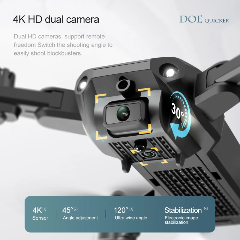 4drc-v23デュアルカメラ付きミニUAV,4k,1080 - Drone App Rc Fpv のレビューと価格