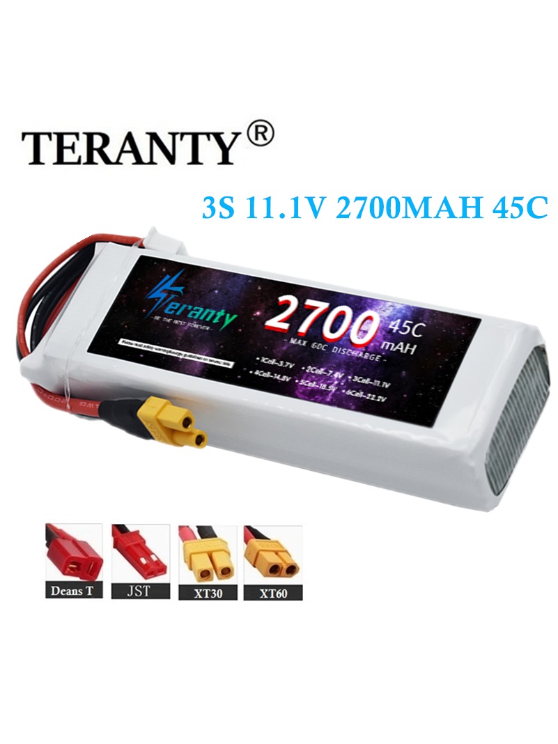 TERANTY 2700mAh 45C 3S リポバッテリー - Drone Avion Rc のレビューと価格
