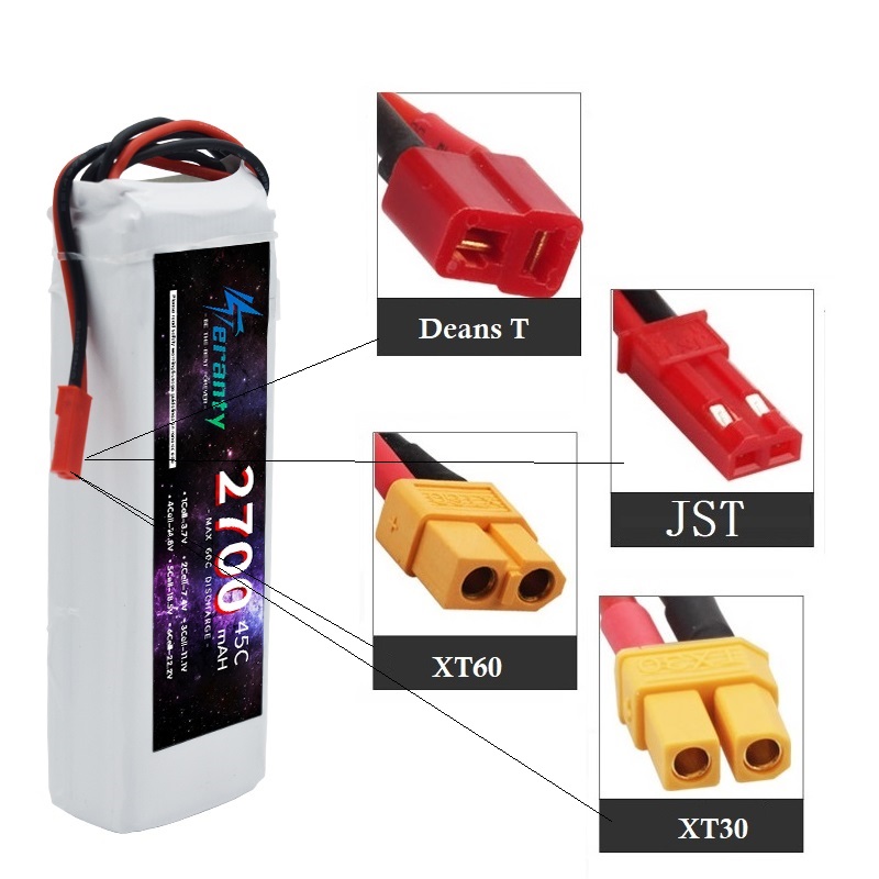 TERANTY 2700mAh 45C 3S リポバッテリー - Drone Avion Rc のレビューと価格