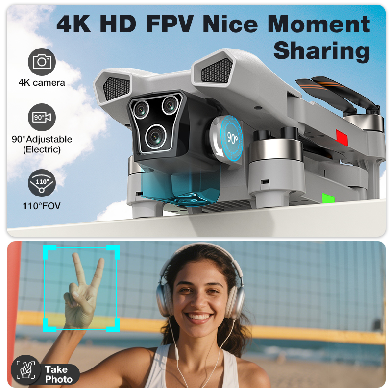 新型ホットL017プロドローン ブラシレス 3Dロール 36 - Drone App Rc Fpv のレビューと価格