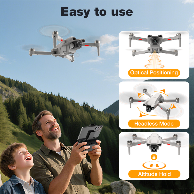 新型ホットL017プロドローン ブラシレス 3Dロール 36 - Drone App Rc Fpv のレビューと価格