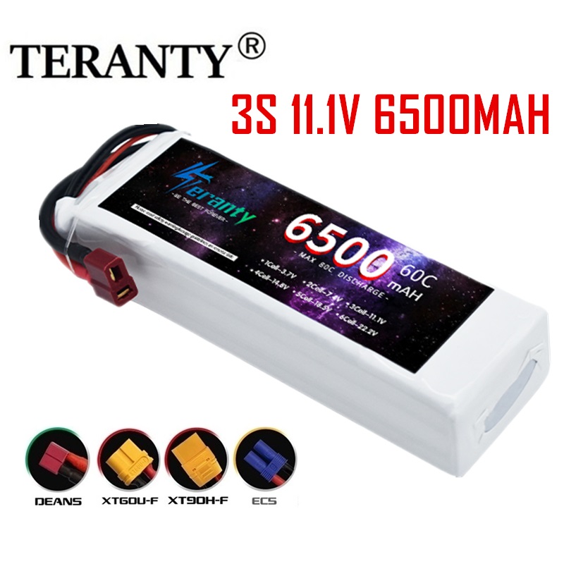 テランティ 11.1V 6500mAh リポバッテリー クワ - Drone Avion Rc のレビューと価格