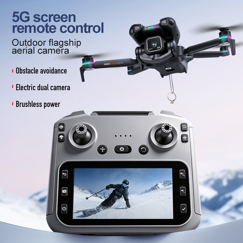 K900 MAX RCドローン 4.5インチスクリーン 8K - Drone Avion Rc のレビューと価格